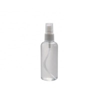 In stock 100ml clear pet plastic hand sanitizer empty bottles with large number