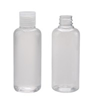 100ML empty transparent bottles with flip top cap with good price