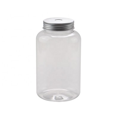 Disposable PET 500ml plastic juice beverage bottle with cover with cheap price