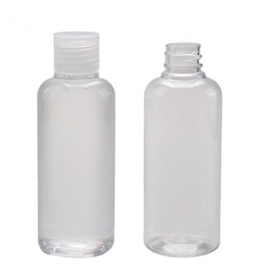 Fast shipment 100ml pet plastic flip top cap bottles for hand sanitizer